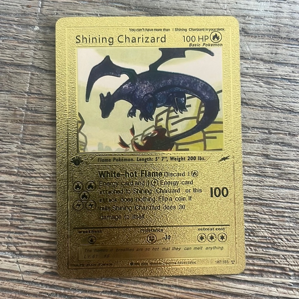 1 edition Shining Charizard Golden